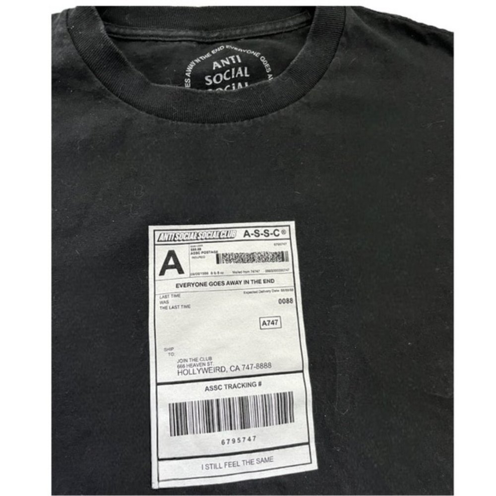 AntiSocial Social Club Hollyweird Tee - medium Black 💯 authentic